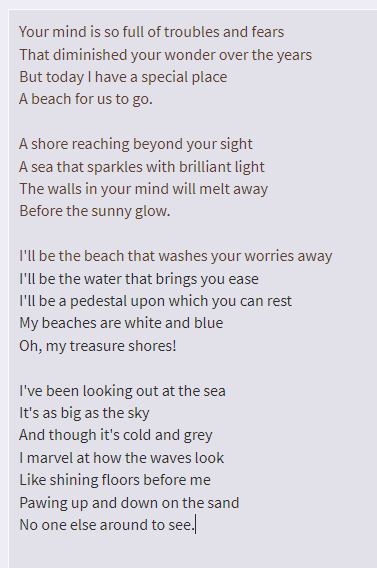 A poem written by NovelAI