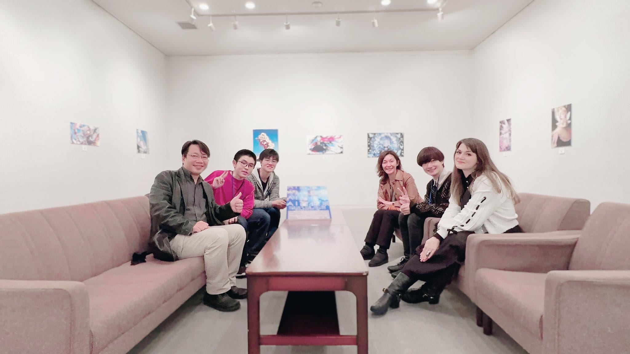 The AI Contest Team and Aini after a successful first Pre-Exhibit!