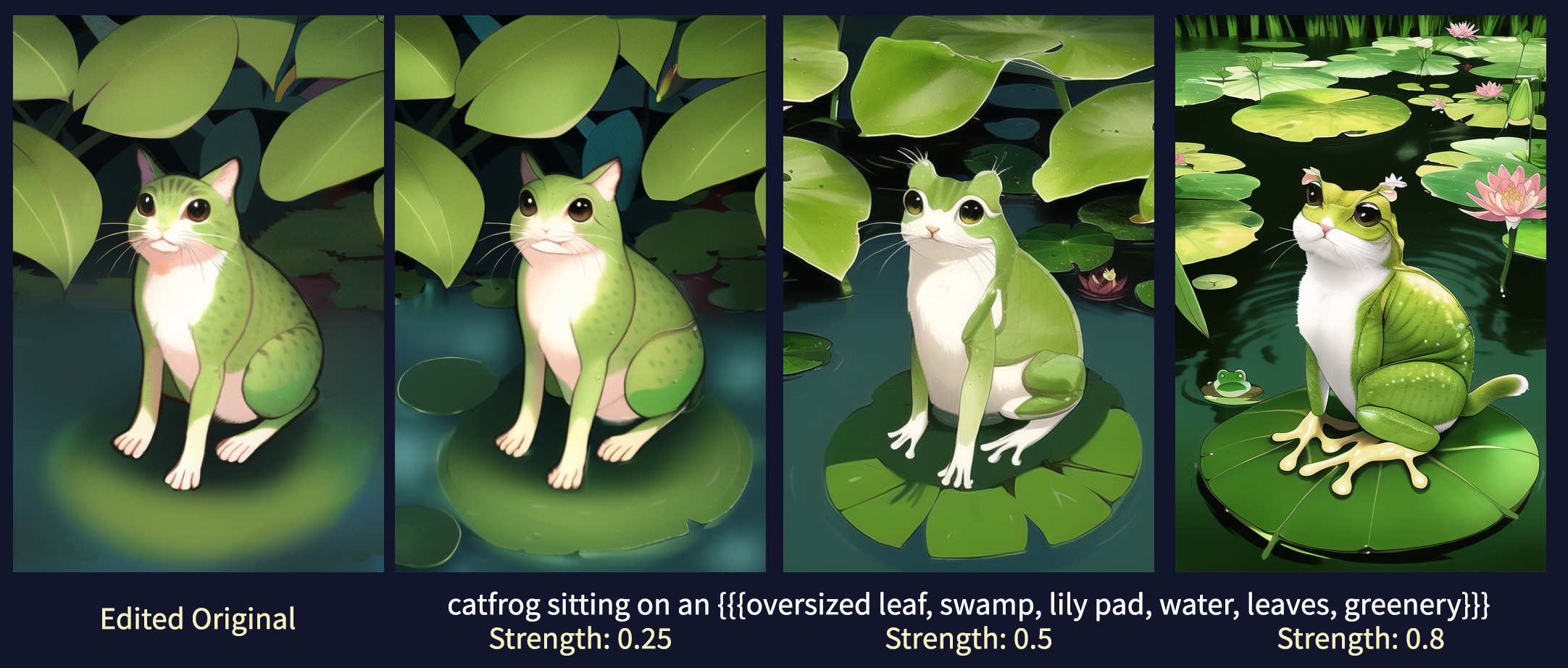 Combine and uploaded image with a text prompt and adjust the slider to give the AI freedom to change the initial image.