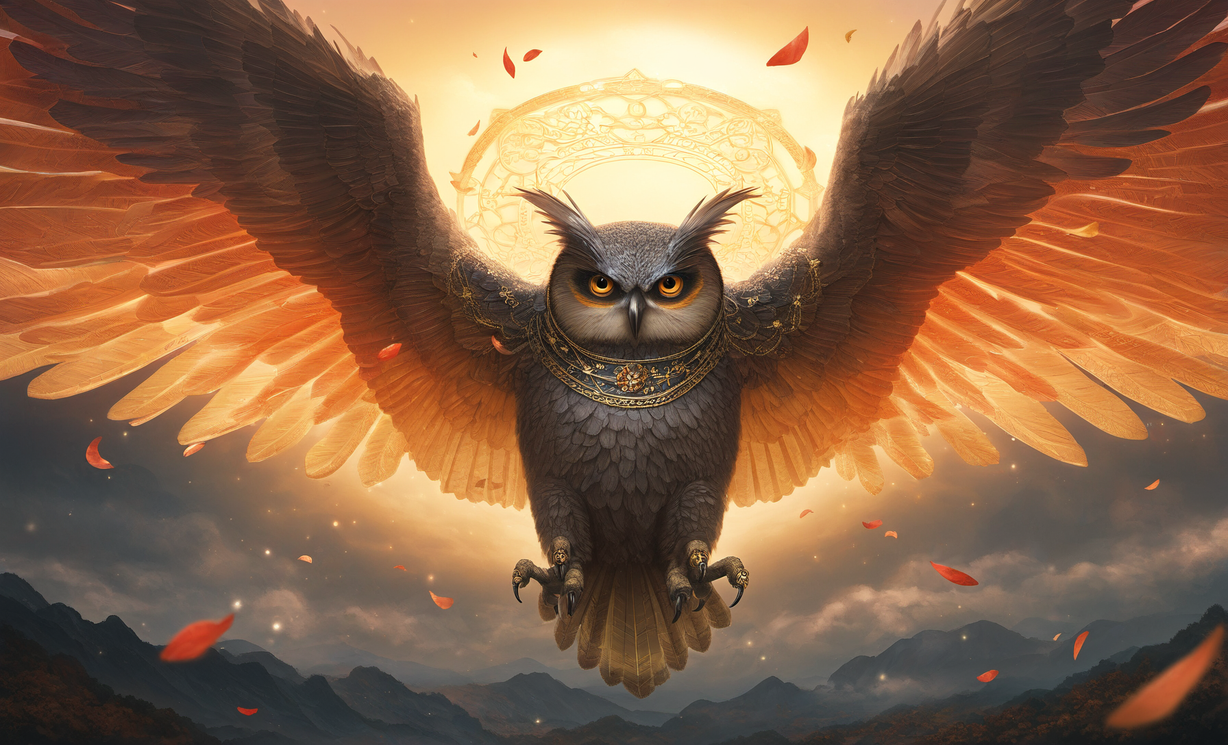 Majesty in Motion: The Flight of the Golden Owl